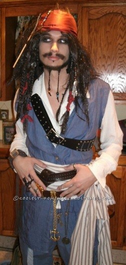 Cheap Homemade Captain Jack Sparrow Costume 3318