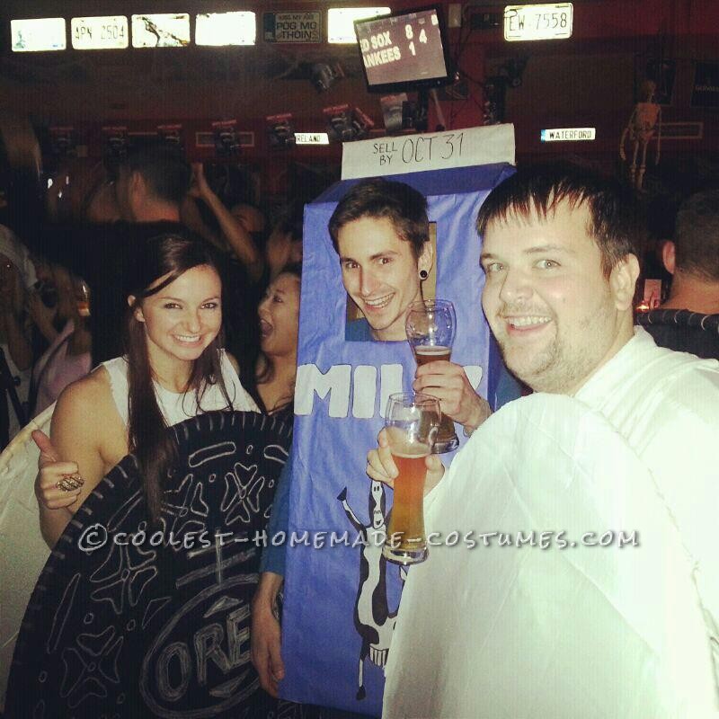 Coolest Milk And Cookies Double Stuffed Oreo Group Halloween Costume 