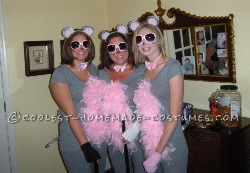 Cutest Homemade Three Blind Mice Costume For Ladies 9751