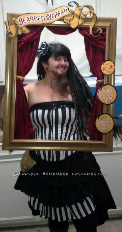 Cool Bearded Lady Costume Circus Sideshow Performer