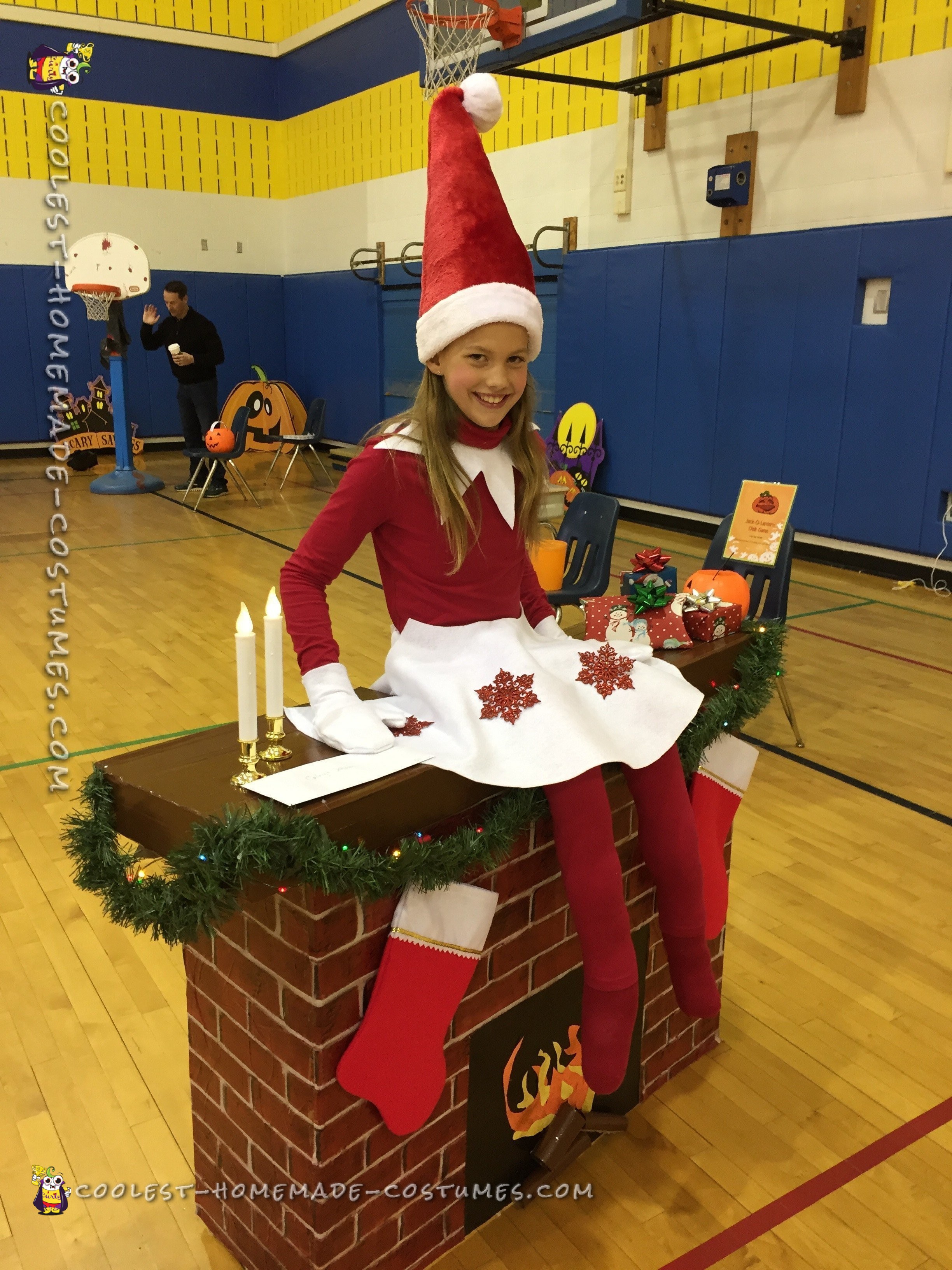 Elf On A Shelf DIY Illusion Costume