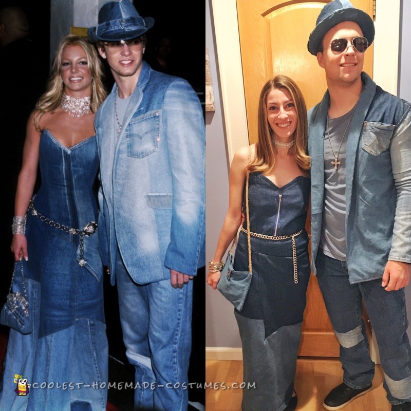 Coolest Diy Britney Spears Justin Timberlake Vma Denim Costumes 