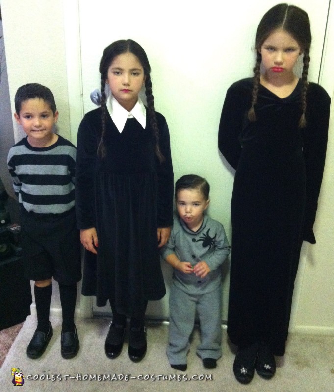 Cool DIY Addams Family Costume For The Real Adams Family