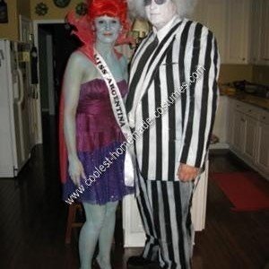 Coolest DIY Beetlejuice Miss Argentina Costume