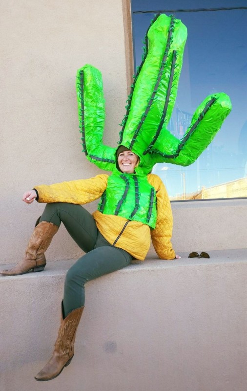 Coolest Giant Homemade Cactus Costume Of A Saguaro Cactus