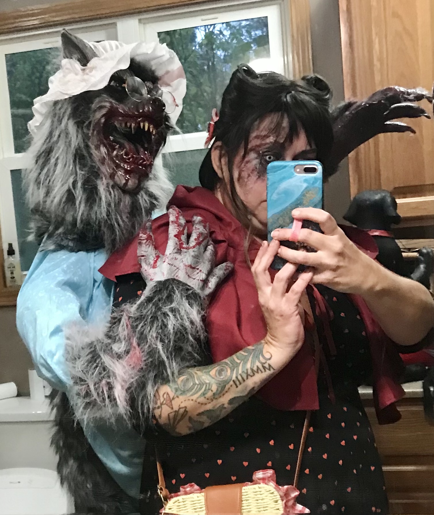 red riding hood werewolf costume