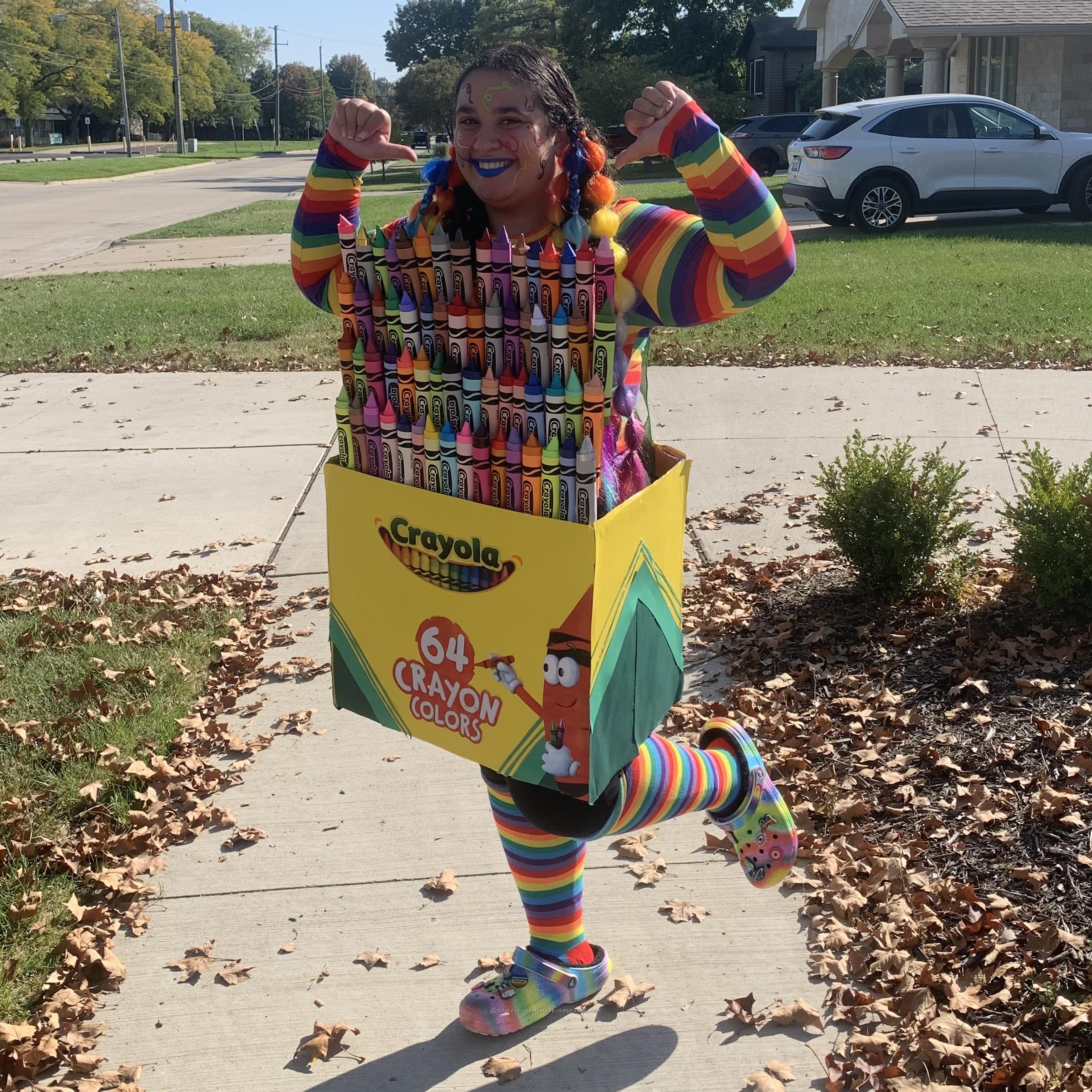 A Colorful Extravaganza Crafting the Ultimate Crayola 64 Crayons Costume