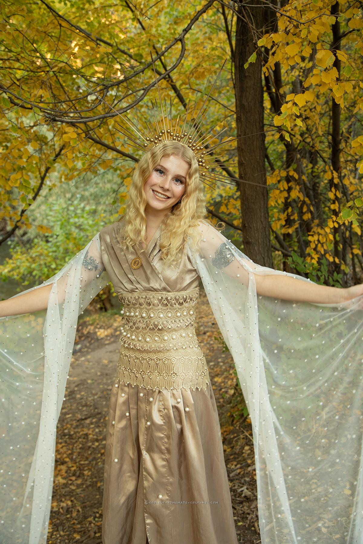From Curtains to Goddess: A DIY Costume Creation