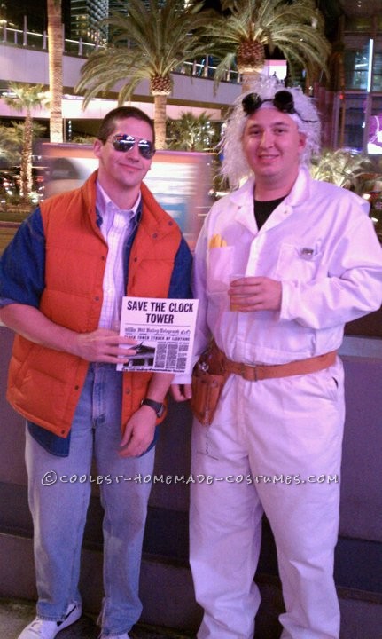Coolest Marty McFly and Doc Brown Couple Costume