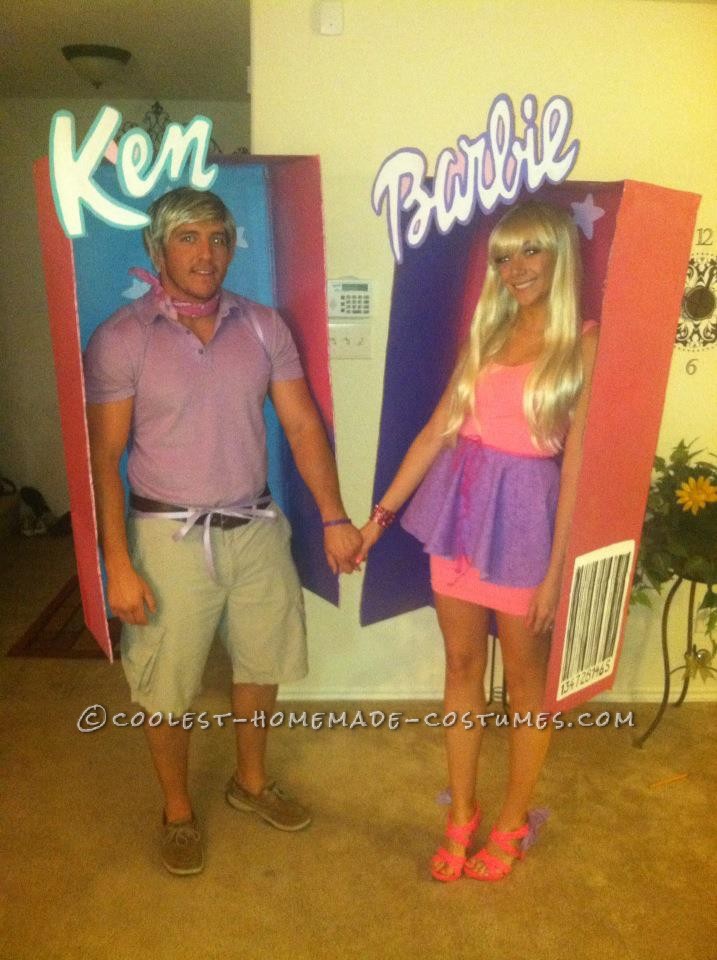 homemade barbie and ken costumes