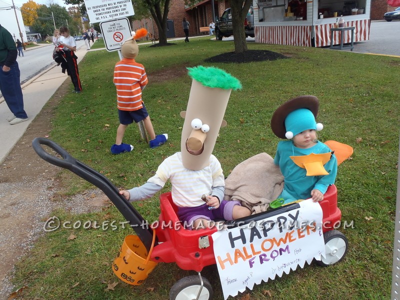 Awesome Family Costume: Phineas, Ferb, Agent P. and Dr. Doofenshmirtz