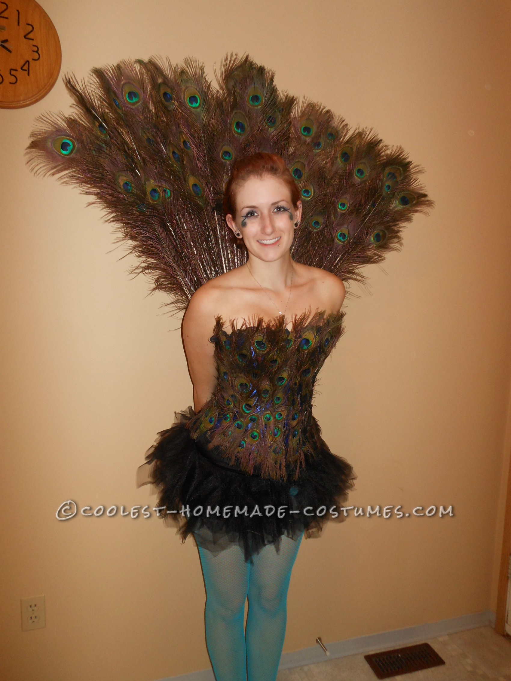 Sexy Homemade Peacock Halloween Costume