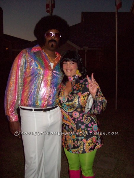 Groovy Homemade 70s Couple Costume