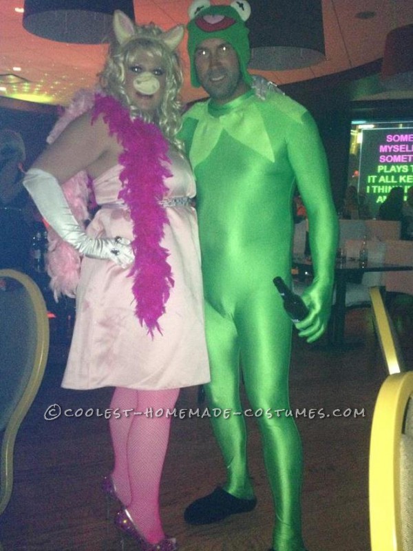 Original Miss Piggy and Kermit Couple Halloween Costume