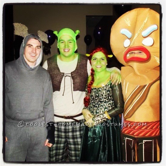 Cool Halloween Couples Costume: Our Night Out as Shrek and Fiona