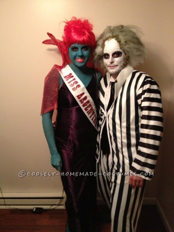 Awesome Couple Costume: Miss Argentina and Beetlejuice