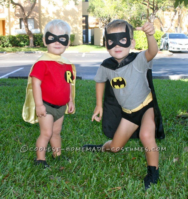 robin superhero costume boys