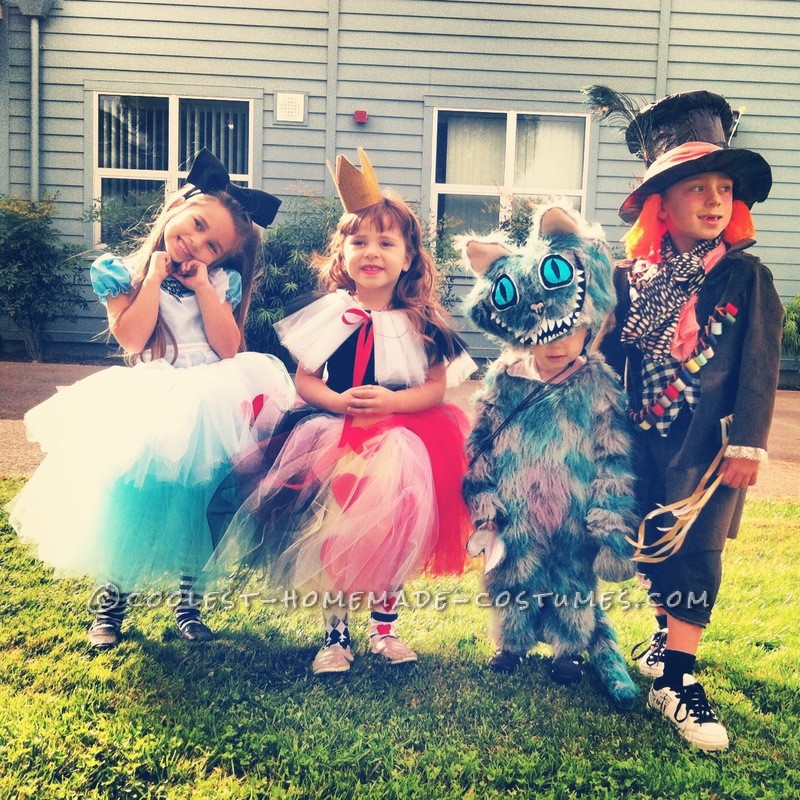 Coolest Tim Burton's Alice in Wonderland Kids Group Costumes