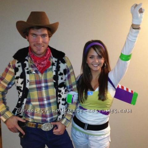 buzz and woody couple costumes