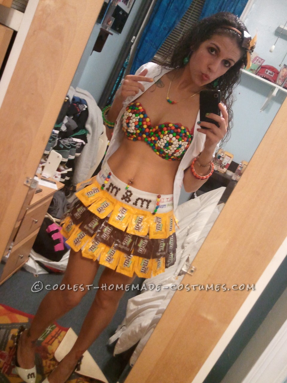 One of A Kind Sexy MandM Girl Costume