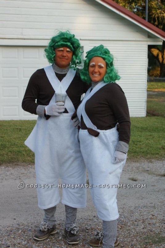 Cool Willy Wonka and the Oompa Loompas Group Halloween Costume