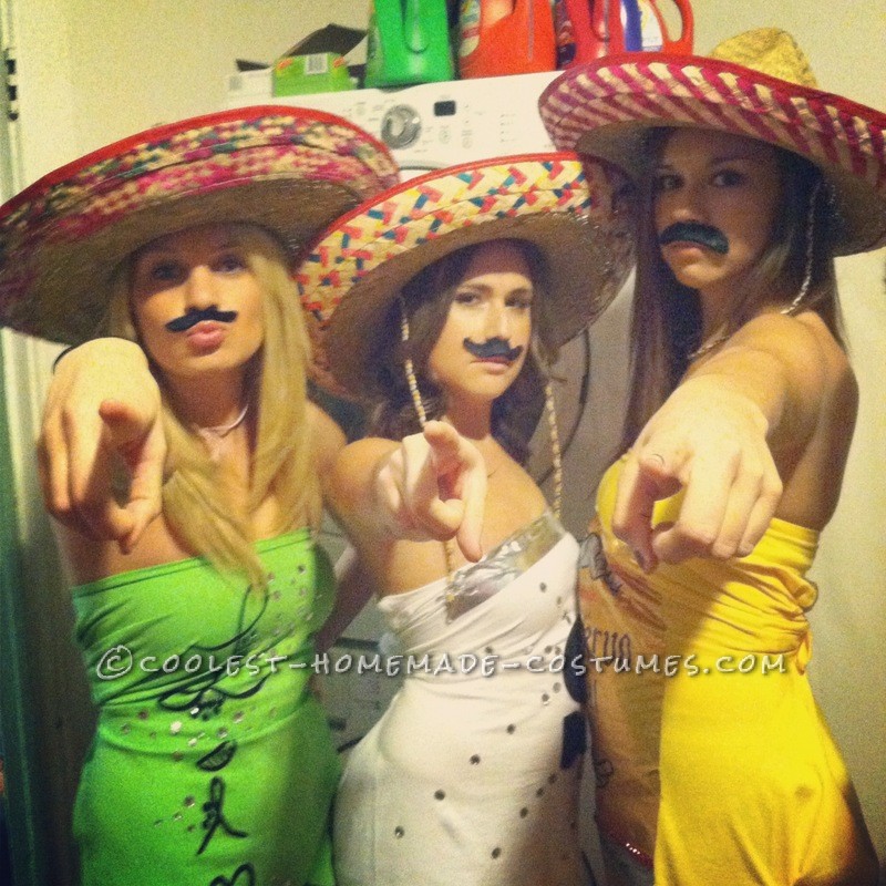 Tequila Makes Our Clothes Fall Off Group Costume: Salt, Tequila and Lime