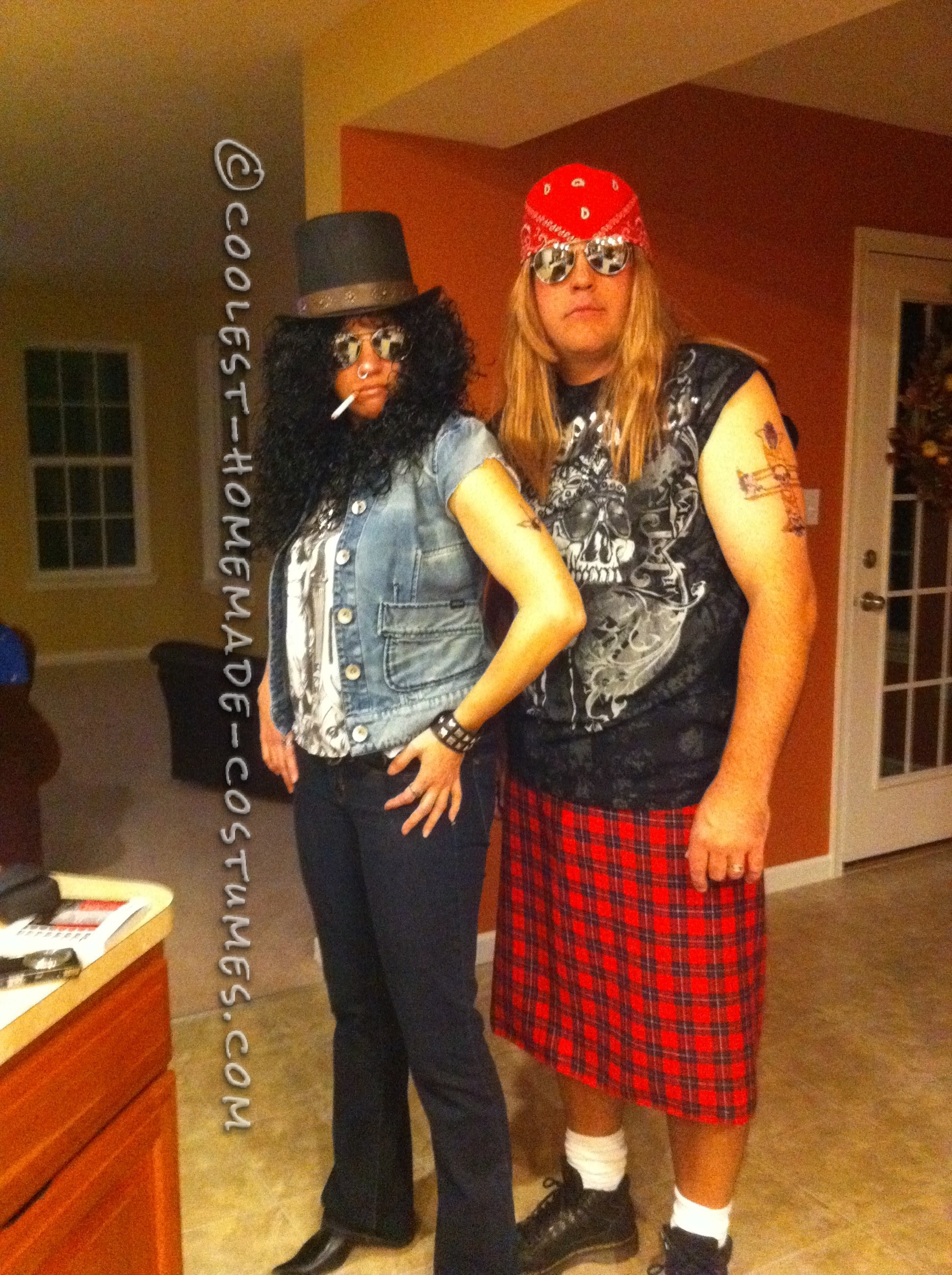 Rocking Homemade Guns N Roses Costumes for all Ages