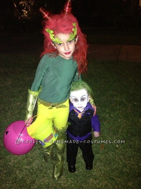 Coolest Brother Sister Poison Ivy And Joker Diy Costumes