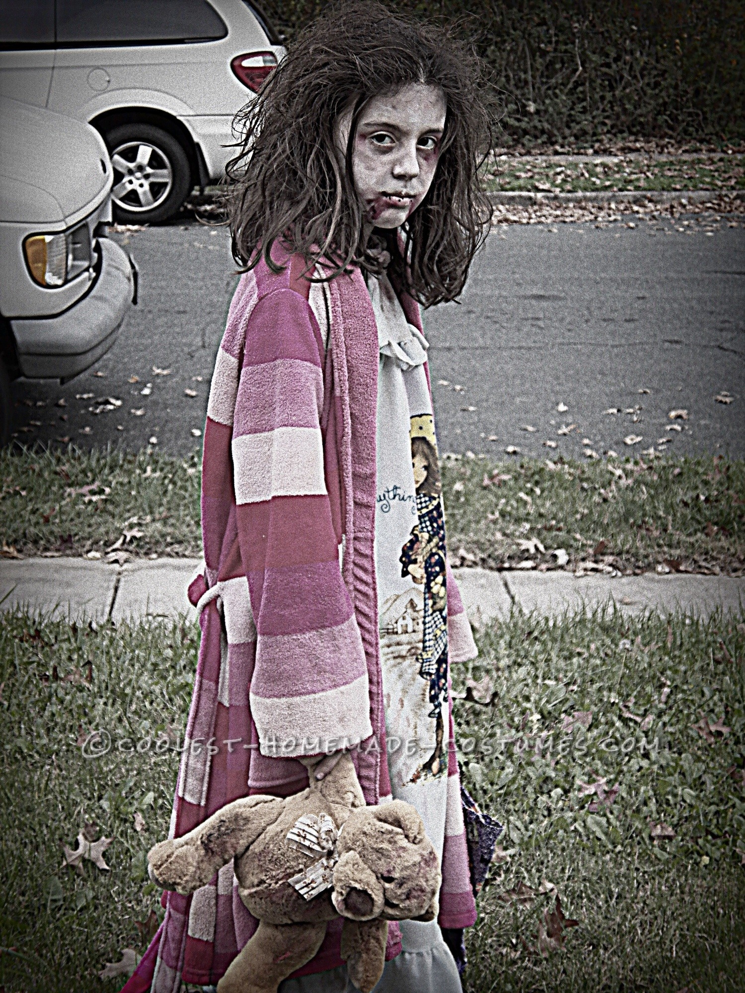 walking dead zombie girl costume