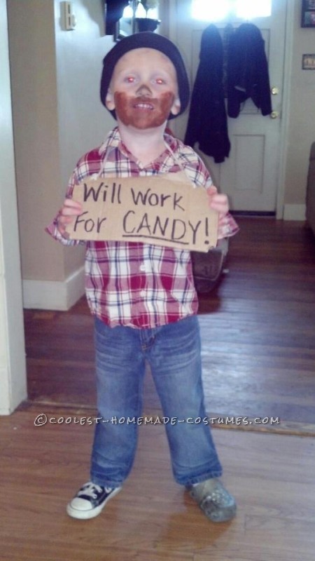 Cheap and Easy Little Bum Costume Idea for a Child