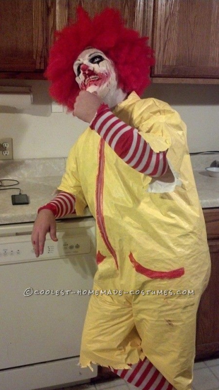 Creepy Dead Ronald Mcdonald Costume