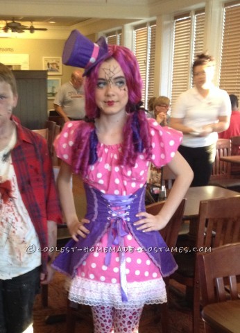 Polka Dot Broken Doll Costume Made by an 11 Year Old!