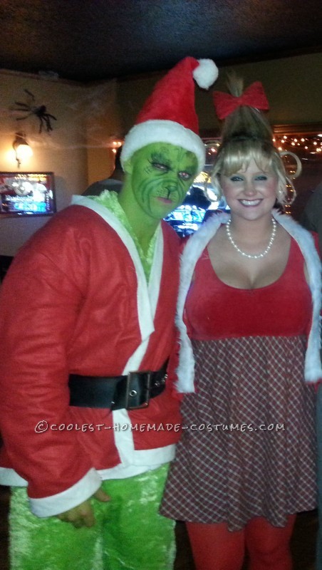 Cool Couples Halloween Costume: Grinch and Cindy Lou Who