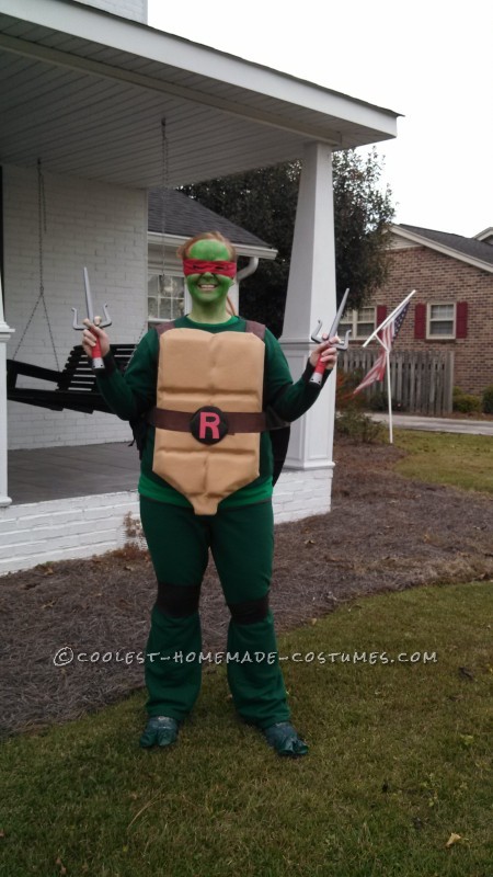 Cool Raphael Ninja Turtle Costume