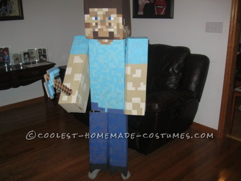 Paper Steve with cardboard body