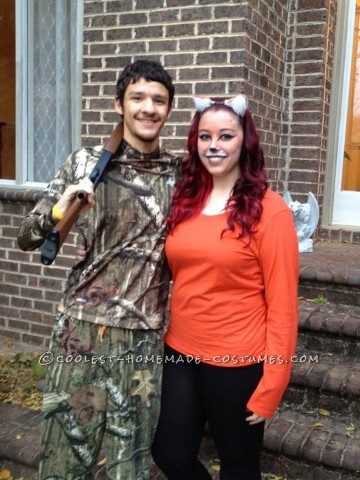 Cute Fox and Hunter Couple Costume