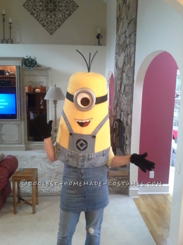 Cool Homemade Despicable Me Minion Costume Made With Tlc