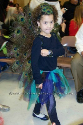 Gorgeous Girl's Peacock Costume