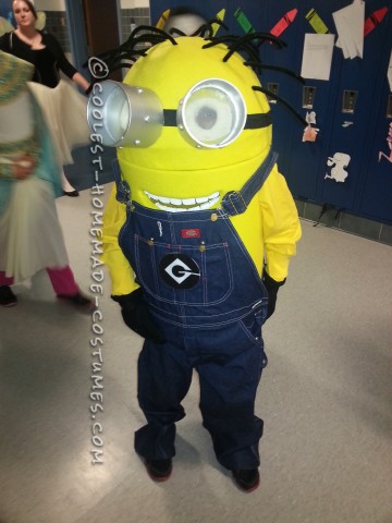 Coolest Homemade Minion Dave Costume for a Boy