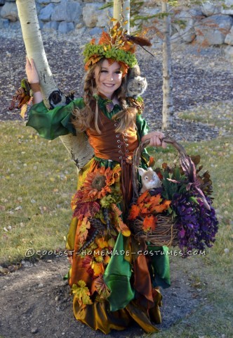 Beautiful Handmade Mother Daughter Nature Costume