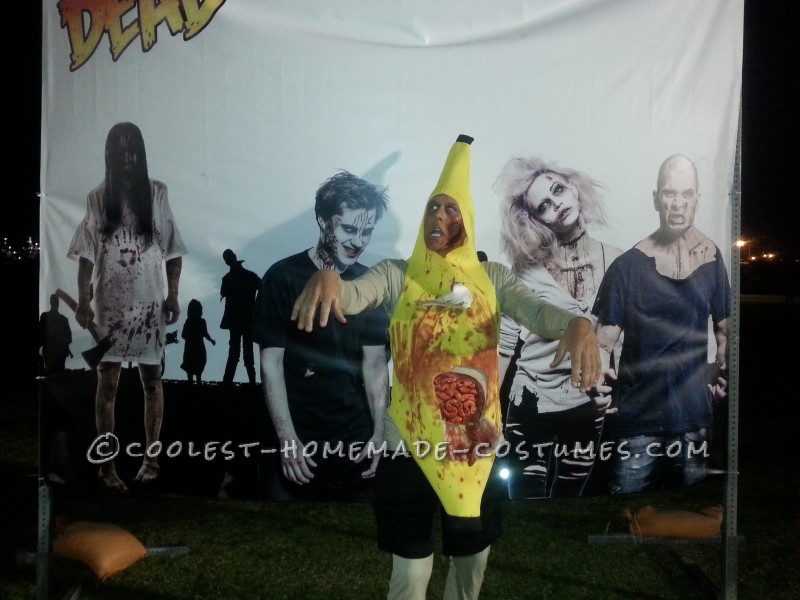 Funny and Different Zombie Banana Man Costume