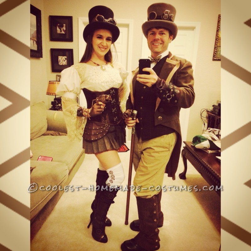 Cool Steampunk DIY Couples Costume
