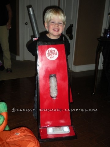 Cutest Little Dirt Devill Vacuum Costume for a Boy