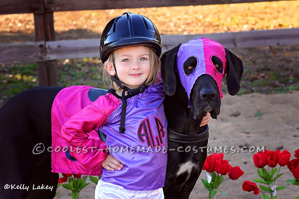 Cutest Race Horse and Jockey Duo Costume Ever!