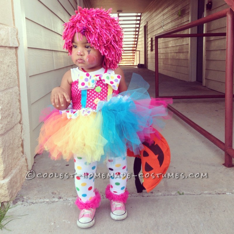 baby girl clown costume