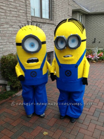 Homemade Kids Minion Costumes