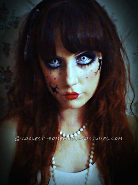 scary porcelain doll costume