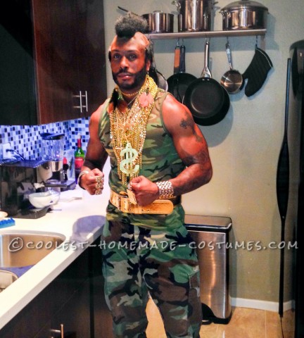 Awesome Homemade Mr T Costume