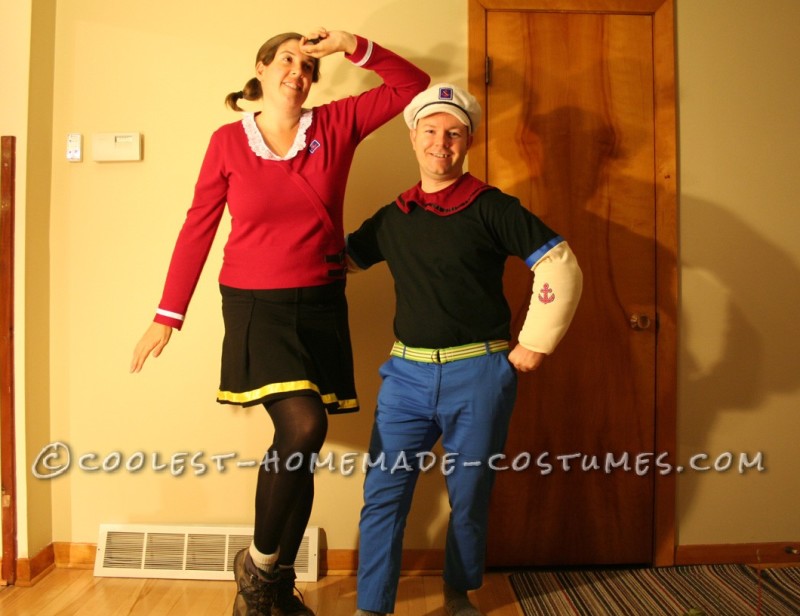 Coolest Popeye and Olive Oyl Costumes