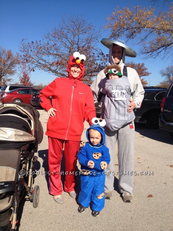 Cool Homemade Sesame Street Family Costumes